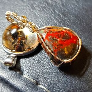 Jasper Hand Wrapped Pendant